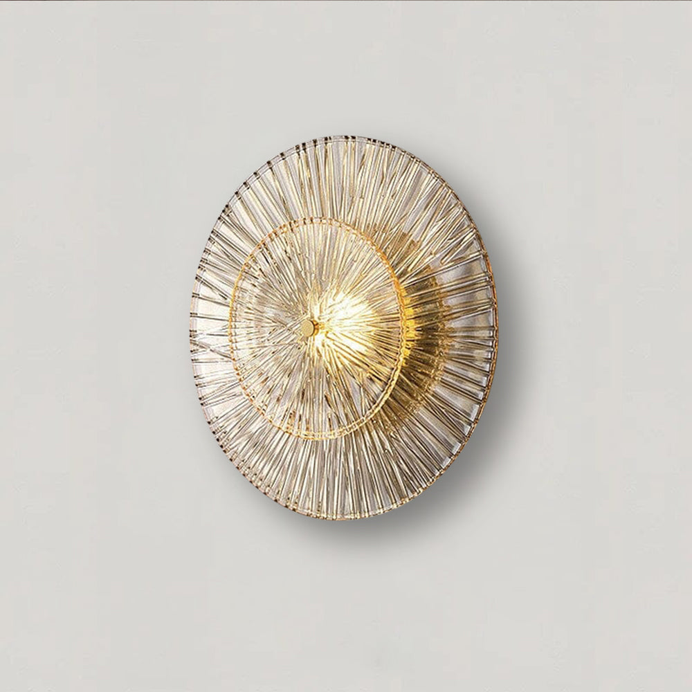 Elodie Glass Wall Light with Post Modern Gold Finish