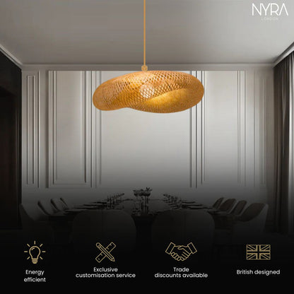Juliette Bamboo Weaving Pendant Light